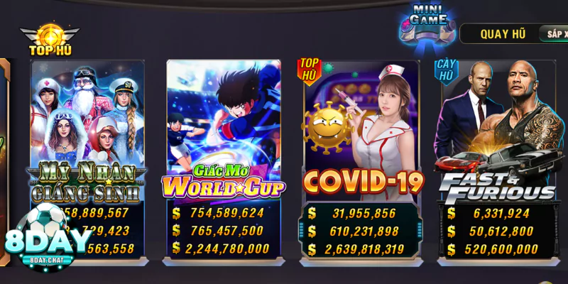 Nổ Hũ B52 - Nơi Hội Tụ Những Slot Game Ăn Tiền Đỉnh Cao 2 Đa dạng các tựa game nổ hũ với hình ảnh đẹp mắt